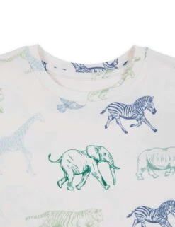 Safari Animal Print Pyjamas (1-12 Yrs) -School Uniform Store safari animal print pyjamas 1 12 yrs 1 4