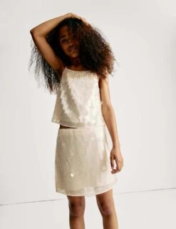 Sequin Cami Top (6-16 Yrs) -School Uniform Store sequin cami top 6 16 yrs 1 8