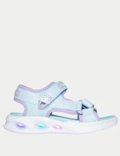 Skechers Sola Glow Light-up Sandals (9.5 Small - 3 Large) -School Uniform Store sola glow light up sandals 9 5 small 3 large 1 10