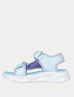 Skechers Sola Glow Light-up Sandals (9.5 Small - 3 Large) -School Uniform Store sola glow light up sandals 9 5 small 3 large 1 7