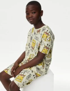 SpongeBob Squarepants™ Short Pyjamas (6-16 Yrs) -School Uniform Store spongebob squarepants short pyjamas 6 16 yrs 1 5