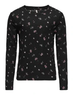Textured Floral Long Sleeve Top (7-14 Yrs) -School Uniform Store textured floral long sleeve top 7 14 yrs 1 4