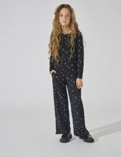 Textured Floral Long Sleeve Top (7-14 Yrs) -School Uniform Store textured floral long sleeve top 7 14 yrs 1 5