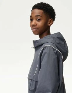 Utility Hooded Windbreaker (6-16 Yrs) -School Uniform Store utility hooded windbreaker 6 16 yrs 1 15