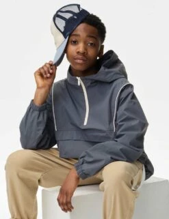 Utility Hooded Windbreaker (6-16 Yrs) -School Uniform Store utility hooded windbreaker 6 16 yrs 1 16
